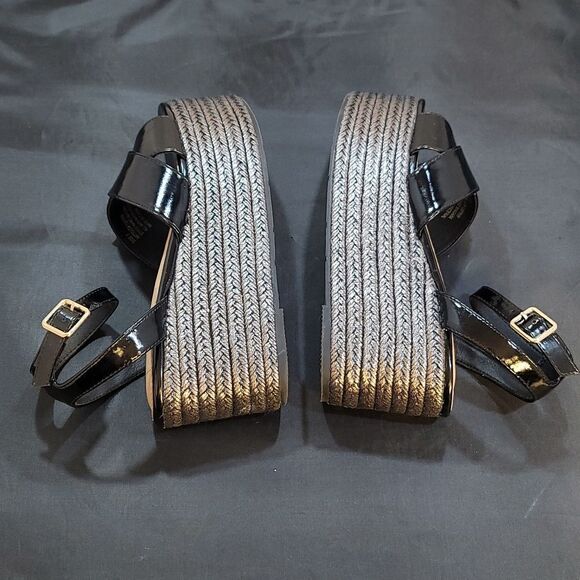 BKS CRISS-CROSS ESPADRILLE WEDGE PLATFORM SANDAL - Picture 8 of 15